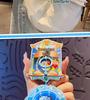 Genuine Crayon Shin-chan Wonderland Abyss Luminous Mirror Keychain & Decompression Toy Bag Charm
