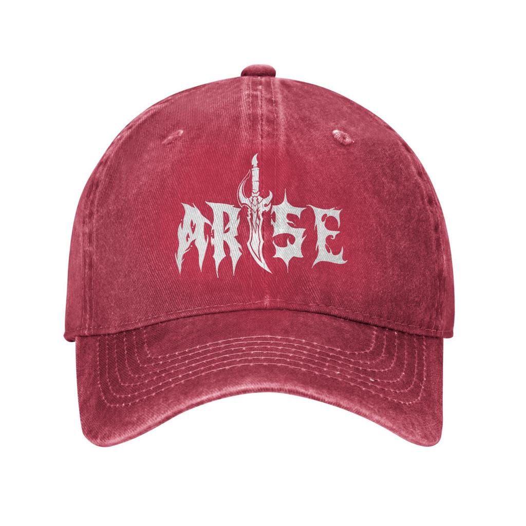 Fashion ARISE! 005 Solo Leveling Sung Jinwoo Baseball Cap Unisex Style Distressed Denim Headwear Running Golf Soft Caps Hat
