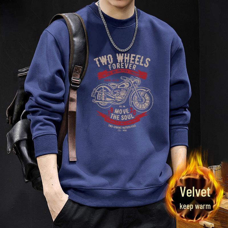 Herren Schweres Rundhals-Sweatshirt - Herbst/Winter Buchstabendruck Lässig Trendige Markenjacke