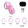 Soft Silicone Chastity Cage Device Anti-Cheating Penis Lock with 4 Size Cock Rings Penis Restraints for Men Discreet Sex Toy gay