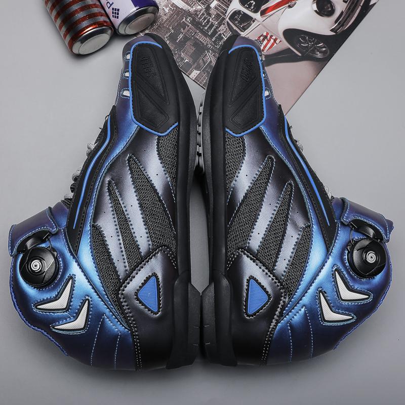 Men's/Women's Rotating Button Motorcycle Riding Boots Men's Summer Wrestling Motorcycle Racing Casual Boots