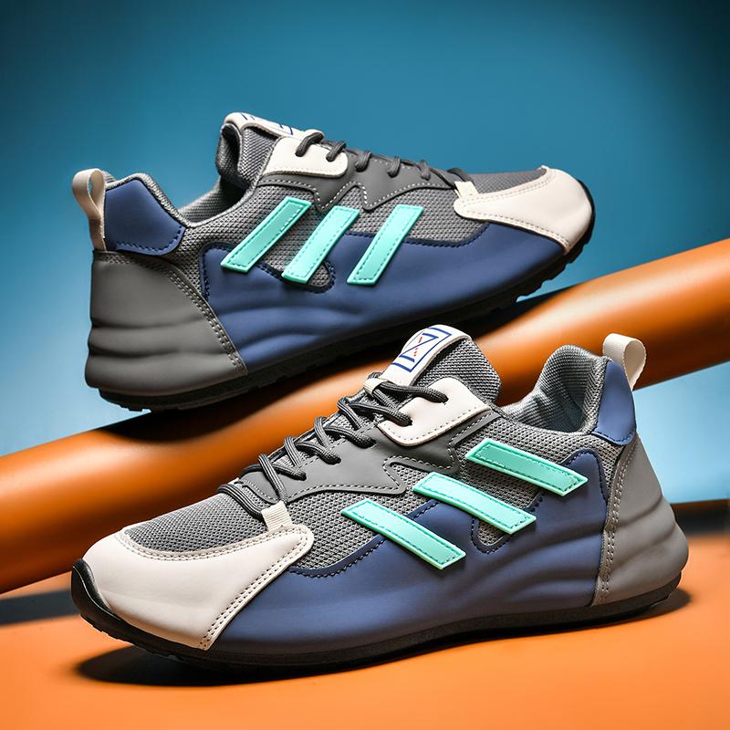 

Светоотражающие кроссовки для бега для мужчин, повседневные спортивные кроссовки - кроссовки для ночных пробежек, бесплатная доставка 39 серый