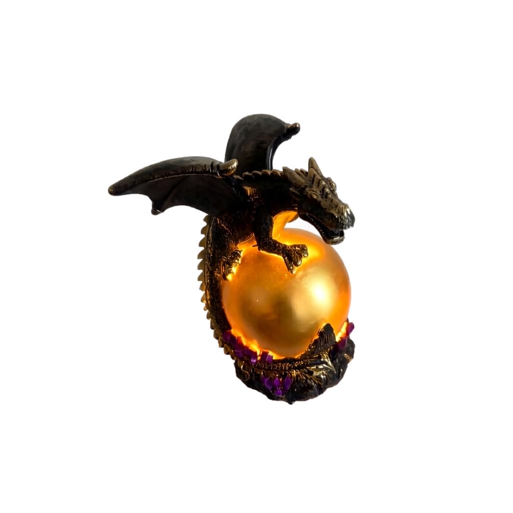 Night Light with LED - Theme , Dark Brown Decorative Sculpture