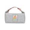 HERMES Wool Travel Storage Bag 26 Unisex Granite Gray H104363MV03