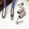 20 Sets Metall Seilenden Stopper Knopf Seilende Verschlusskappe Hängende Glocke Schnalle DIY Tasche Schuhe Bekleidung Lanyard Zubehör