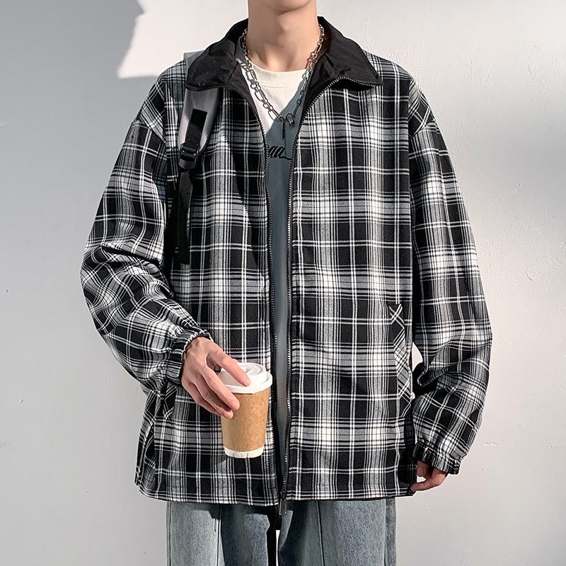 

Куртка мужская модная трендовая мужская повседневная куртка бейсбольный воротник куртка закрытые рукава 3XL чёрный