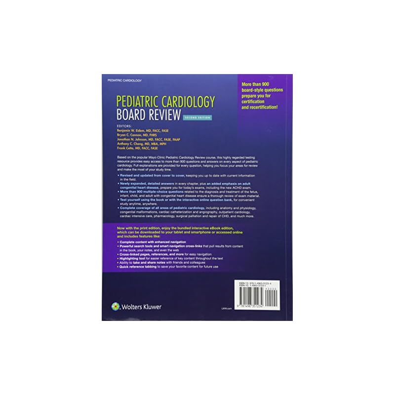 Pediatric Cardiology Board Review More than 900 boardstyle questions prepare you for
