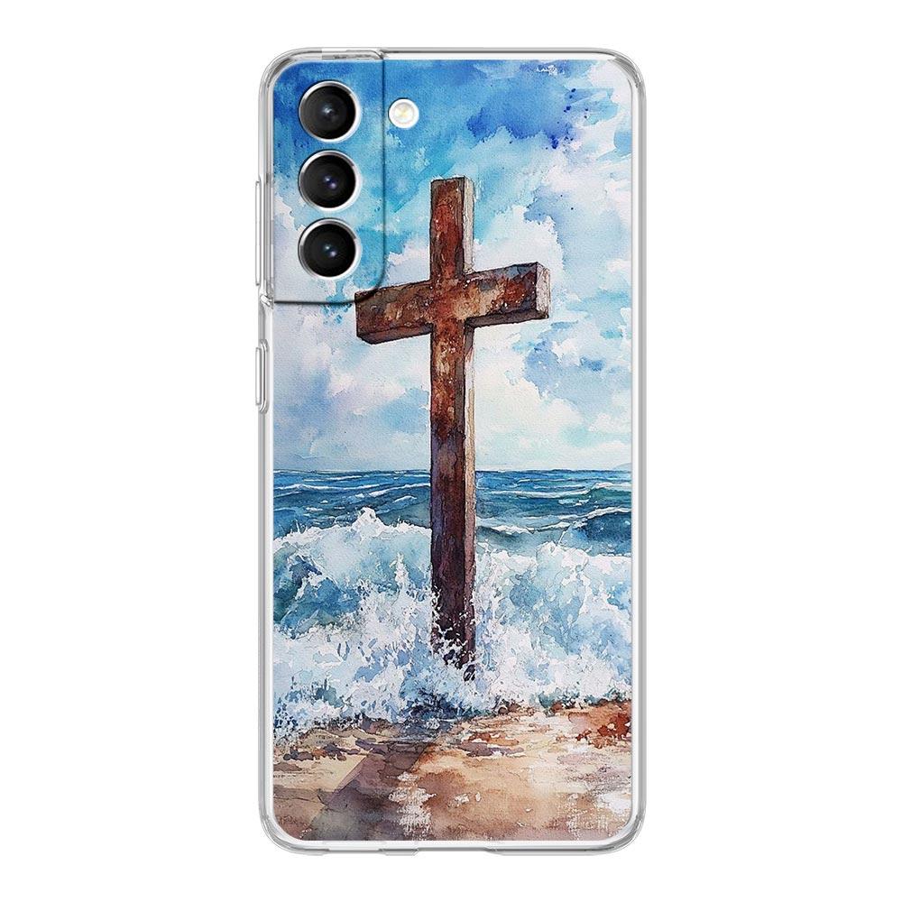 

Phone Case For Samsung Galaxy S25 S24 S23 FE S22 Ultra S20 S21 5G S10 S9 Plus S10E S8 Cover Verse of The Christian Bible Jesus Samsung S25 Plus