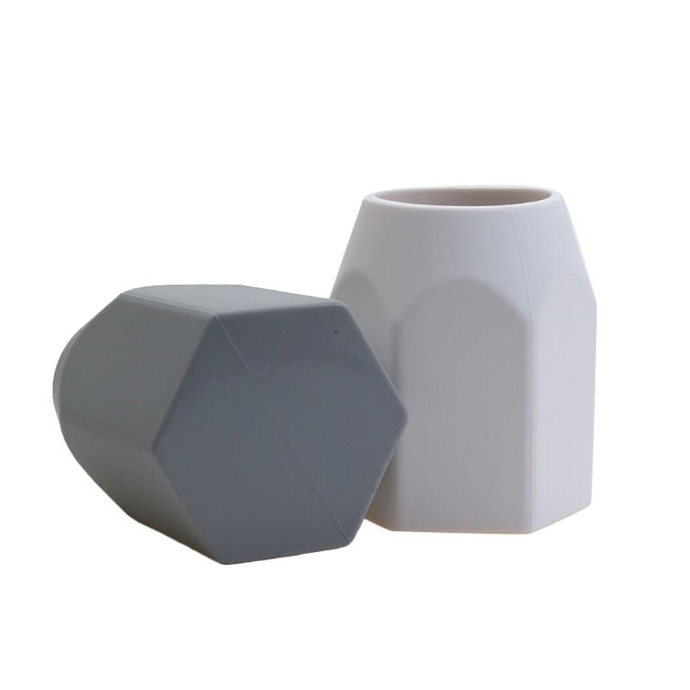 Silicone World Silicone Pen Holder Simple Desktop Pencil Holder Makeup Pen Storage Stand Office Students Stationery Storage Box