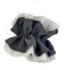 Korean Blue Mesh Large Intestine Hair Band Fresh Simple and Gentle Flower Ponytail Tie High-end Hair New In Accessory Vintage