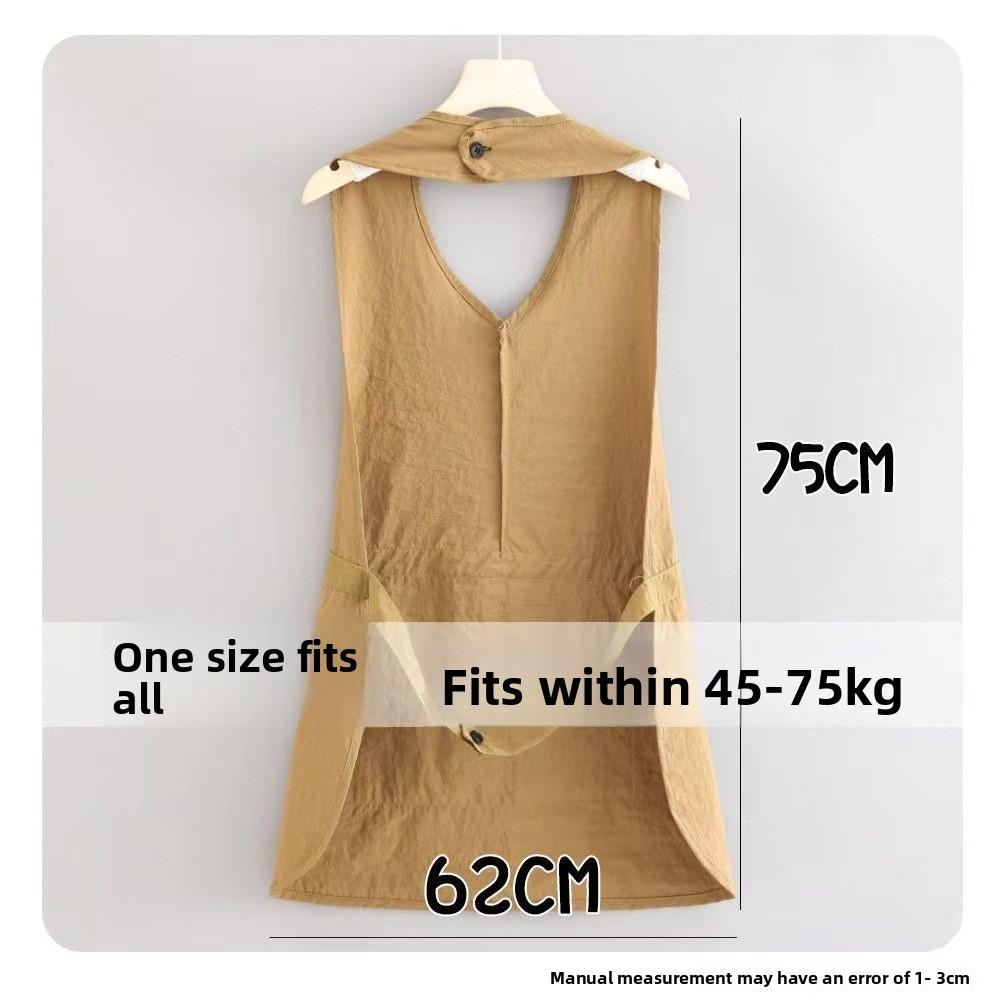 Durable One-piece Halter Aprons TPER Stain-resistant Hairstylist Apron Breathable Waterproof Working Clothes for Beauty Salon