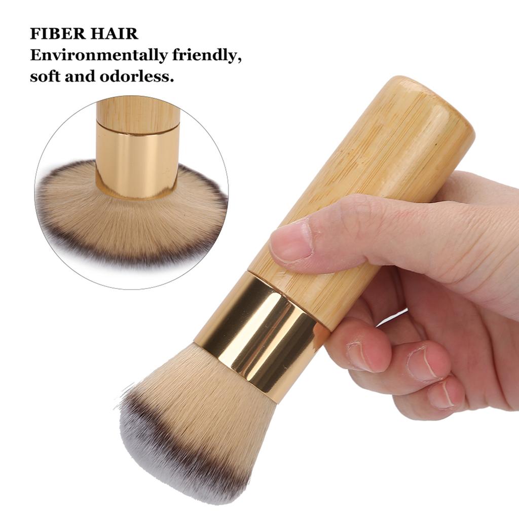 Bamboo Makeup Brush Loose Powder Brush Base Makeup Blush Brush Cosmetic Applying Tool