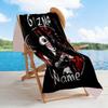 Gizmo Rocks Guitar Customized Name Beach Towel Quick-Dry Soft Microfiber