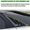 BOYOUS 2pcs ABS Racing Style Rear Side Window Louvers Air Vent Scoop Shades Cover Blinds Exterior Decoration Accessories Compatible with Hyundai