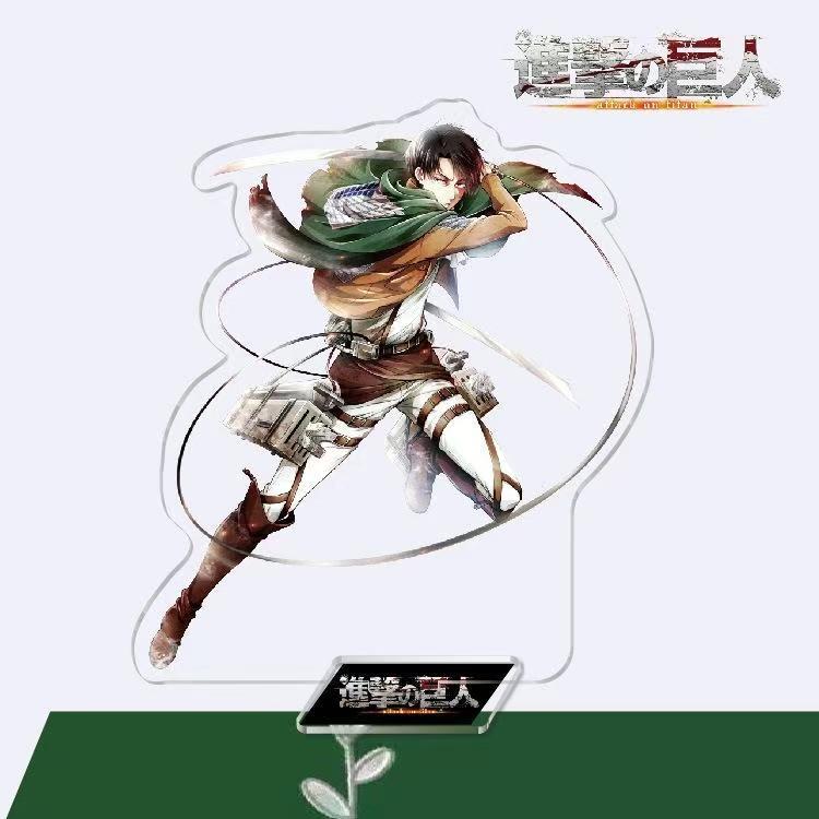 Attack on Titan Eren & Sasha Acrylic Standee, 16cm Large Anime Figure, Double-Sided Film Desktop Decoration, Shingeki no Kyojin Collectible Gift