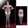 Women Sexy Jumpsuit Hollow Legs Tights Elastic Bodysuit Perspective Lingerie Intimates Erotic Underwear Skinny Romper Overalls
