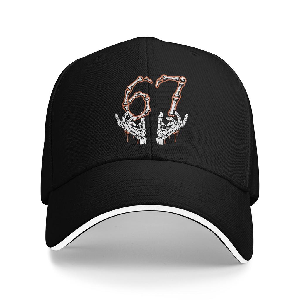 67 Meme Six Seven Halloween Baseball Cap Outdoor Sport Sun Visor Hip Hop Hats Men Women Fashion Design Snapback Cap
