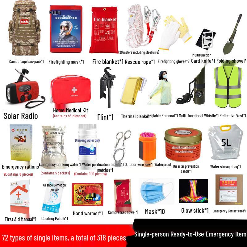 YEXIZE Emergency Survival and Disaster Preparedness Kit