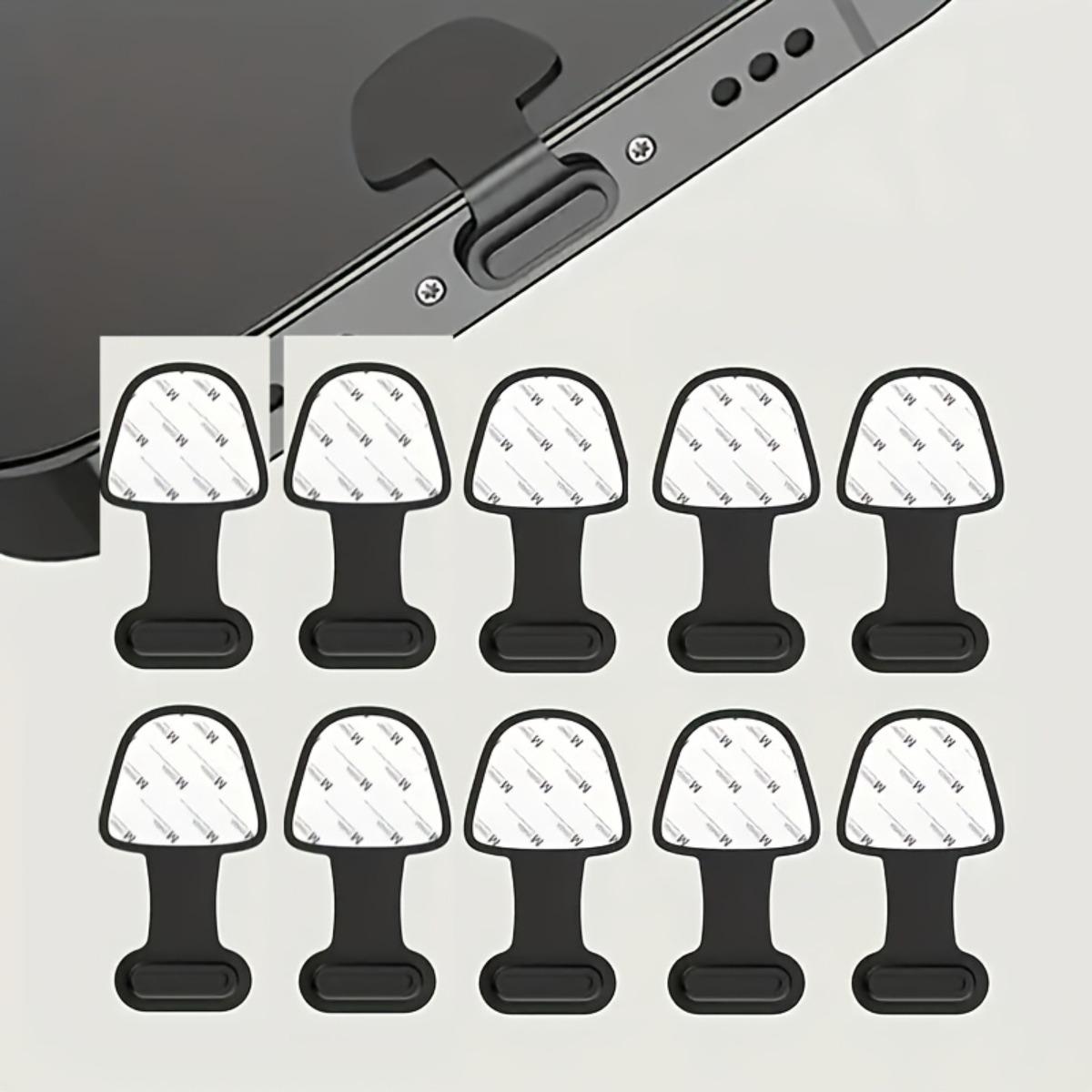 

Mobile Phone Type-C Charging Port Dust Plugs 10Pcs, Effective Charging Port Protector, Universal Type-C Compatibility чёрный