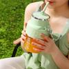 800 ML Juicer Cup with Straw and Strap Electric Juice Maker Portable Juicing Bucket  Office
