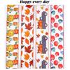 Harvest Ribbon for Gift Wrapping Ribbons for Crafts Wreaths with Yellow Pumpkin Maple Hair Bows Party Home Decors