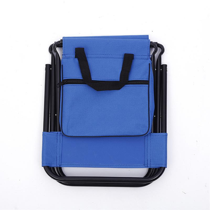 New Outdoor Camping Folding Chair With Storage Bag And Backrest Lure Fishing Chair