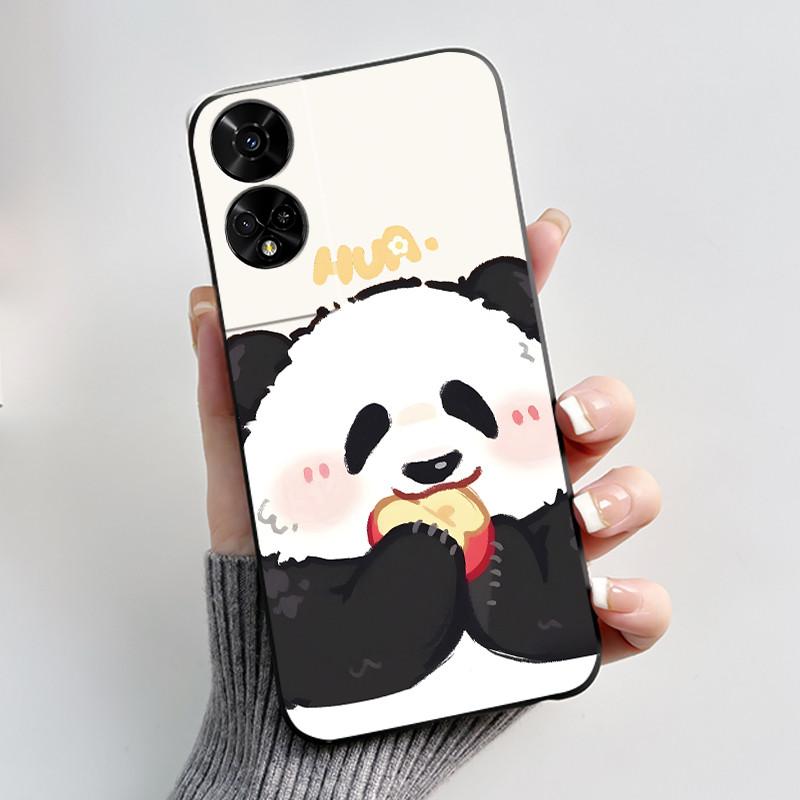 For TCL 50 5G / 50 SE Case Cute Rabbit Soft Black Silicone Back Cover For TCL 50SE Phone Cases TCL50 XE NxtPaper 5G Etui Fundas