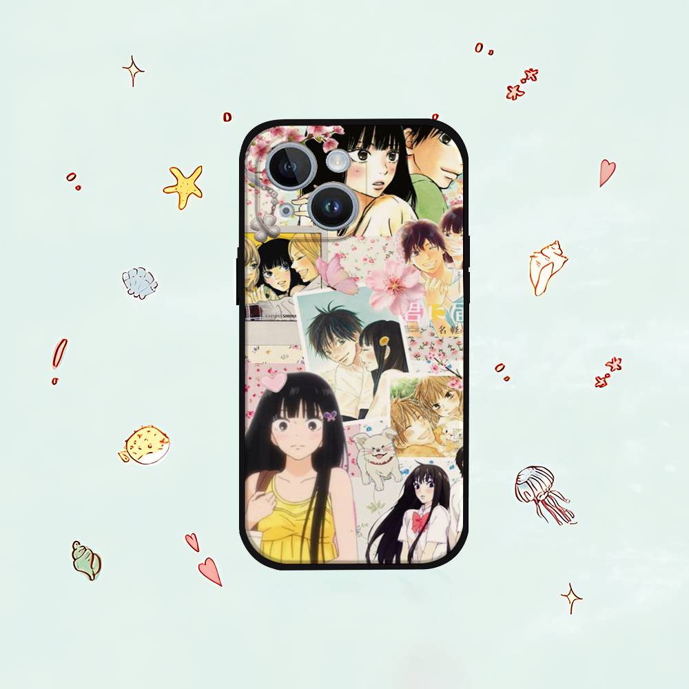 K-Kimi Ni T-Todoke Sawako Phone Case For IPhone 1716 15 14 13 Pro Max 11 12 Mini X Xs XR Black Silicone Cover