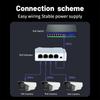100/1000Mbps Gigabit 4 Port POE Networking Extender Featuring Rail Mount for Indoor Use Supporting 250M Distance