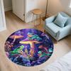 Colorful Frog pattern round rug,Carpet Rug for Living Room Bedroom Sofa Playroom Decor,Non-slip Floor Mat,Holiday Gifts and Birthday Gifts