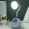 Small Desk Light with Pen Holder Comfortable Decorative Practical No Noise LED USB Small Table Lamp
