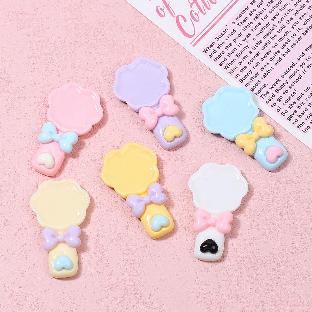 Handmade Cartoon Flower Spoon Candy Toy DIY Cream Resin Accessories for Jewelry Making