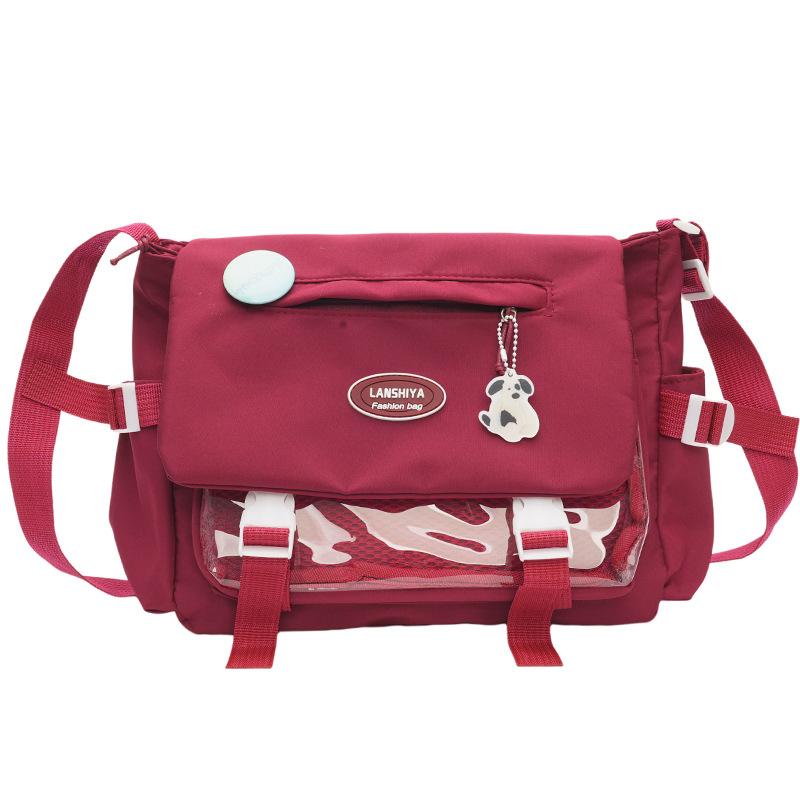 New college style messenger bag schoolbag cute girl Japanese large-capacity student shoulder bag simple and versatile bag