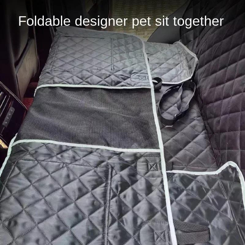 Car Back Seat Cover Large Dog Travel Protective Cover Bearing 100kg Durable Mat for Cars Truck SUV Waterproof Pet Protection Mat