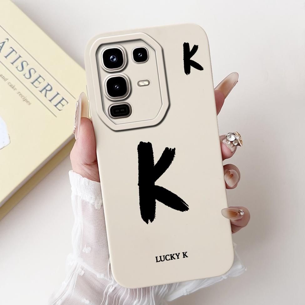 6.78" For Infinix Note 50s Case X6870 Silicone Simple Fashion Letters Painted Shockproof Bumper For Infinix Note 50s Back Cover