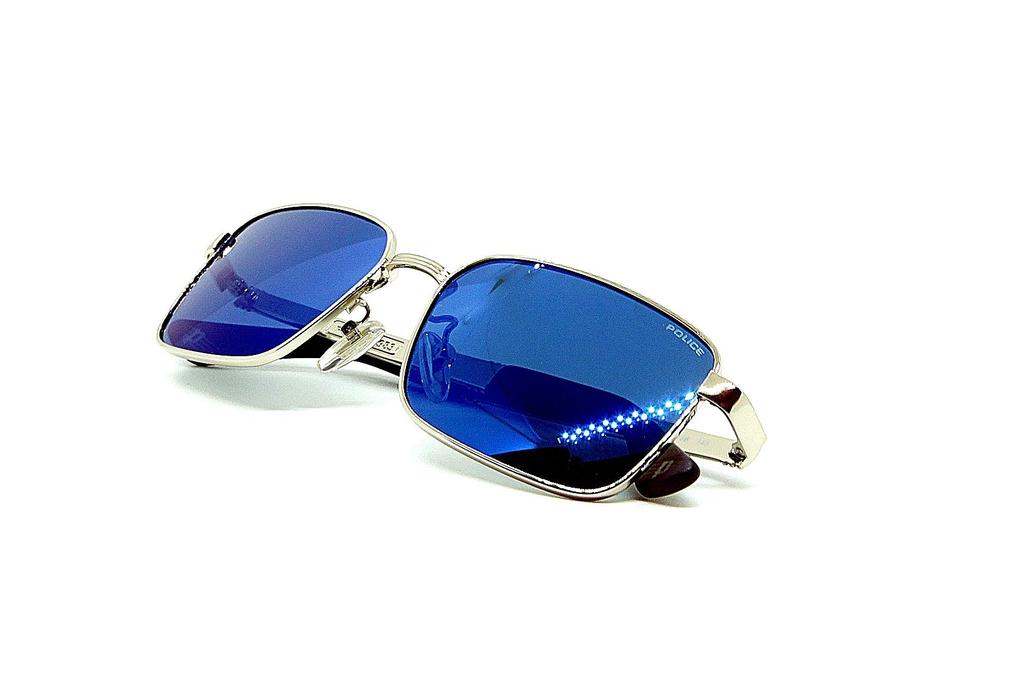 Sunglasses Mercedes Armor Gamer PETRONAS Blue Lens [Police] SPLA54-E70B Tie-up