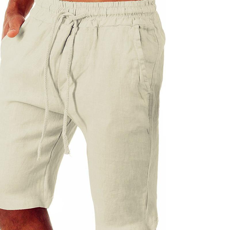 1Pc Solid Color Soft Mens Clothes Summer Cotton Breathable Streetwear Fitness Men's Shorts Pants