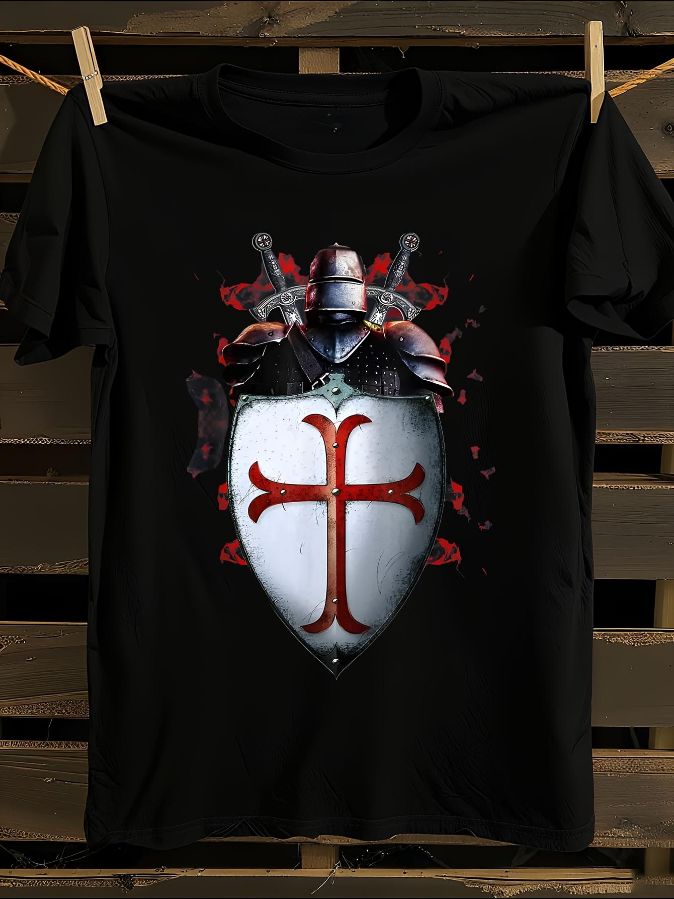 Medieval Knight Templar Tshirt M