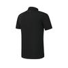 FILA Golf Series Simple Classic Retro Personality Comfortable Versatile Casual Sports Woven Short Sleeve Polo Shirt Men tops Deep-Black A11M615406FBK