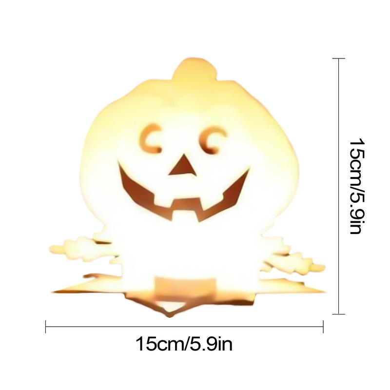 Halloween Votive Candle Holders Vintage Scary Candle Stands Table Decor Spooky Tealight Candle Holders Shadow Tea Light Candle