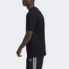 Adidas Originals 3D Trefoil Tee Casual Printed Logo Crew Neck Short Sleeve T-Shirt Men Tops Black GE0829