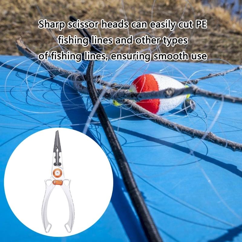 Aluminum Alloys Fishing Plier Fly Fishing Tackle Fishing Multitool Fish Hook Remover Braided Fishing Line Cutting Plier