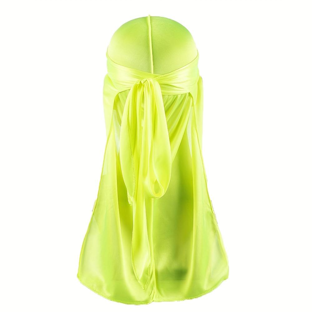 Męska Jedwabna Durag Opaska Bandana Jedwabny Du Rag Doo Rag Długi Ogon Nakrycie Głowy na Falę