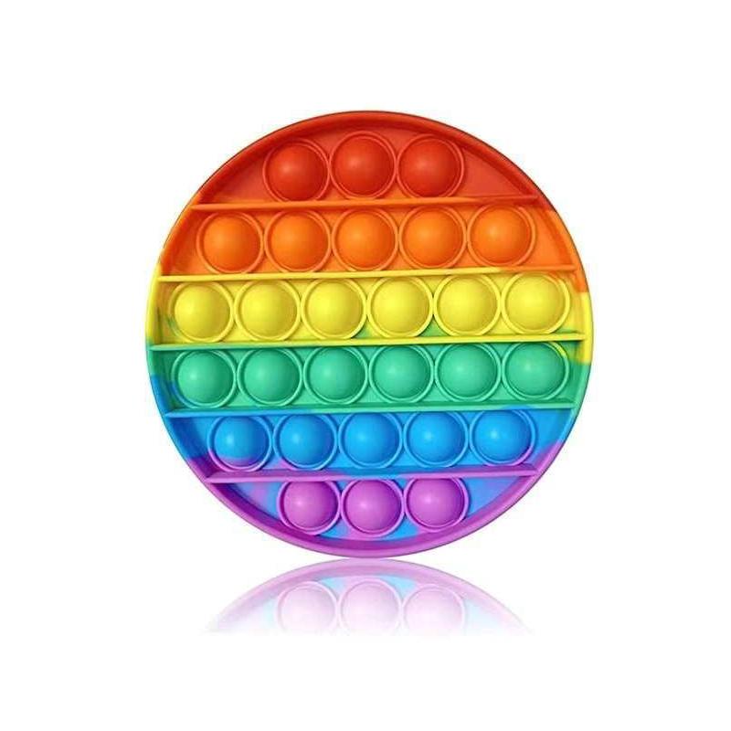 3PCS Fidget Push Bubble Silicone Sensory Stress Relief Toys Kids Boys Girls Classroom Rewards Party Favors Stocking Stuffers