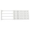 Wardrobe Partition Board Storage Extendable Rod Space Saving Layered Partition Board for Cabinet