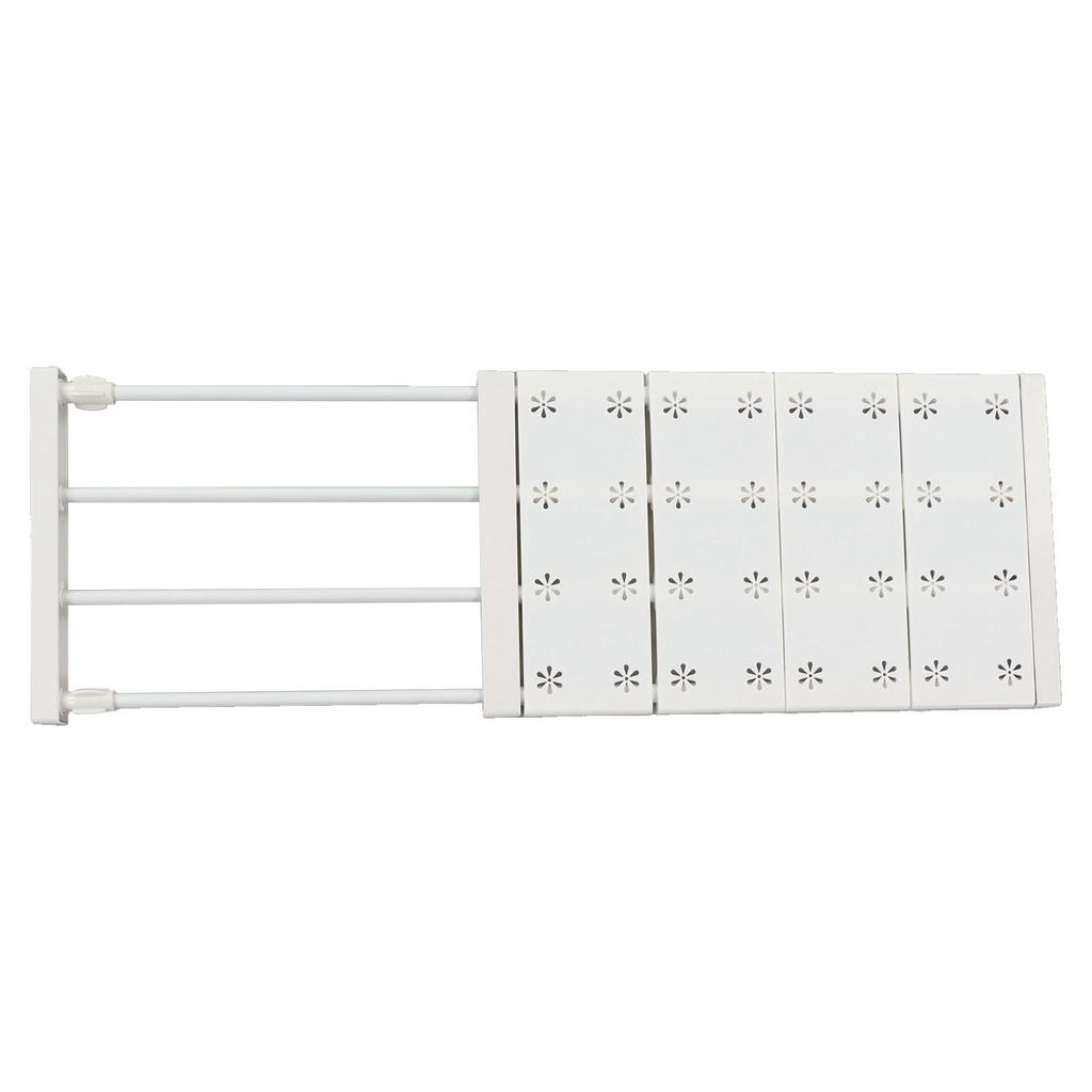 Wardrobe Partition Board Storage Extendable Rod Space Saving Layered Partition Board for Cabinet