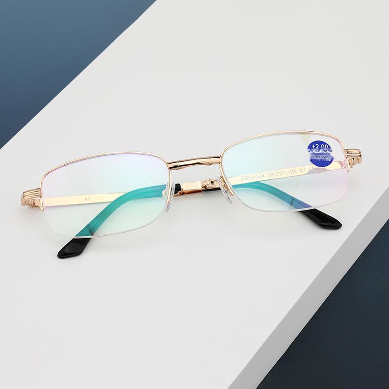 High-Definition Anti-Blue Light Bifocal Folding Reading Glasses for Elderly - Portable and Anti-Fatigue