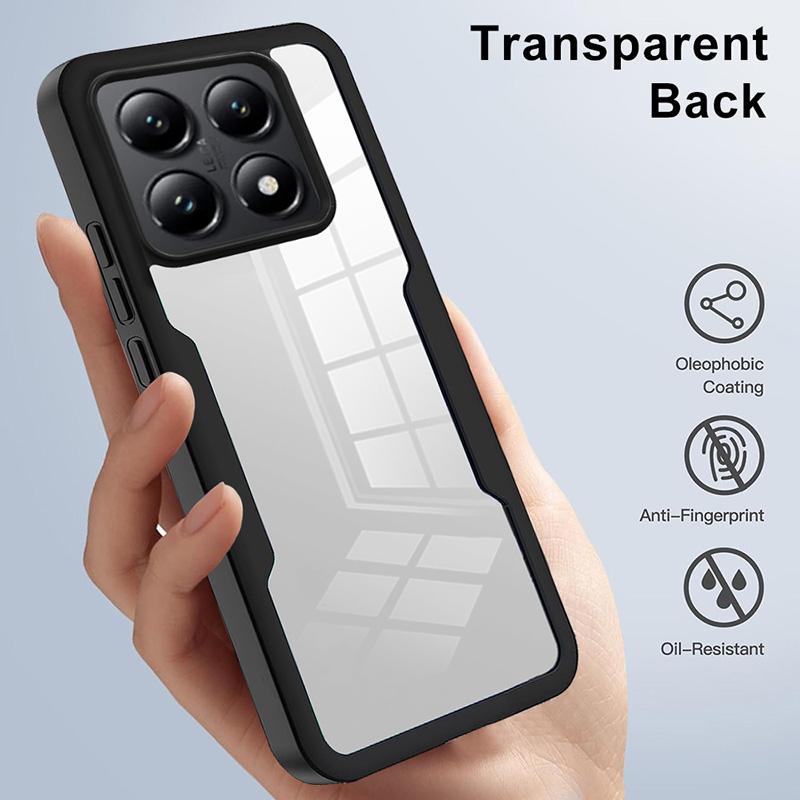 360 Full Body Screen Protector Case For Xiaomi 13 Pro 13T Mi 14 14t Pro 15 Pro Mi 15 Ultra Transparent Double Sided Bumper Cover
