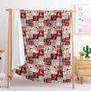 Blanket Flannel Blanket Christmas Plaid 2D Digital Printing Blanket Blanket