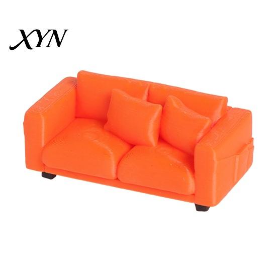 Mini Realistic Couch Miniature Couch, Tiny 2-Seater Furniture Loveseat Doll Mansion Accessories for 1/12 Scale Living Room 3D Model